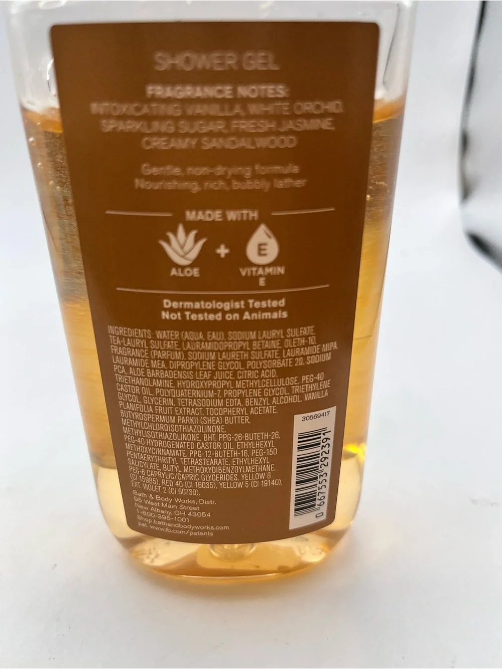 Bath & Body Works Warm Vanilla Sugar Shower Gel - Gold